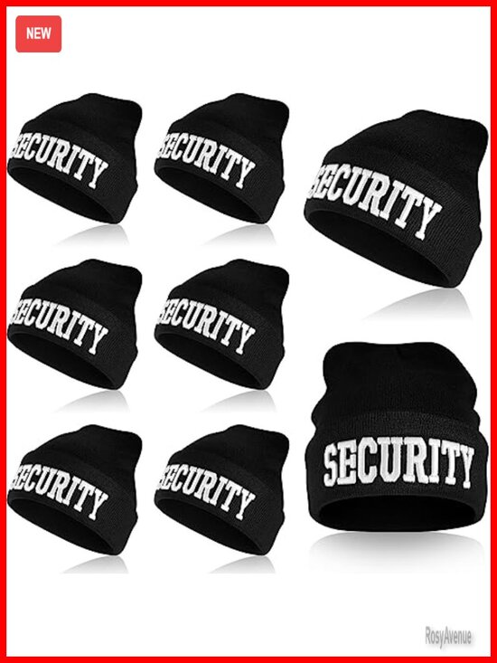 Cuffed Beanie Knitted Embroidered Hat Winter Skull Cap Unisex
